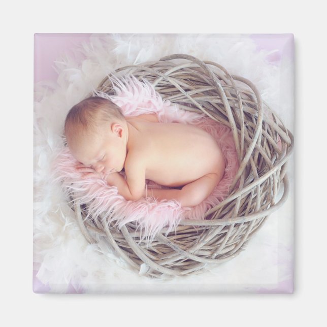 Personalisieren Sie dieses Baby Foto Magnet (Vorne)