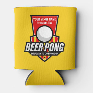 Personalisieren Sie Dieses Beer Pong Logo Dosenkühler