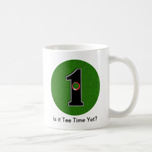 Personalisieren Sie dieses glückliche Golfer Hole Kaffeetasse