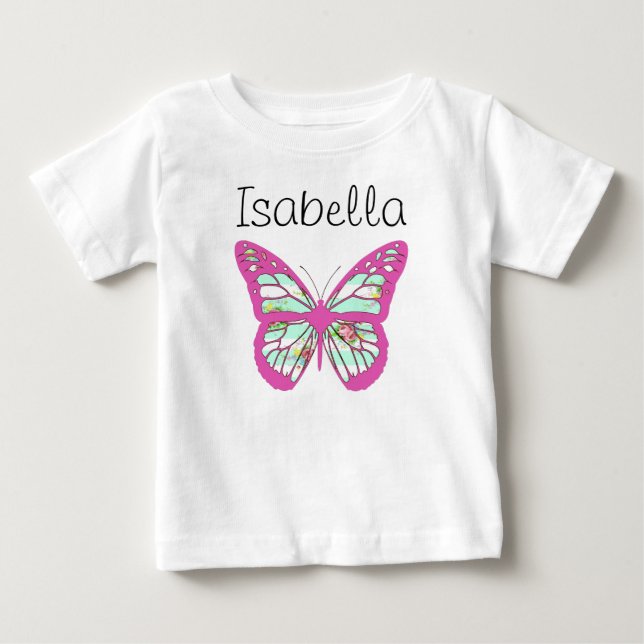 Personalisieren Sie dieses Hübsche Baby One Piece  T-shirt (Vorderseite)