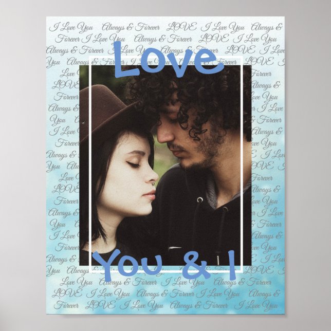 Personalisieren Sie dieses Poster "Liebe" mit Ihre (Vorne)
