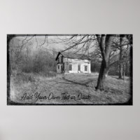 Personalisieren Sie dieses verlassene Haus im Wald