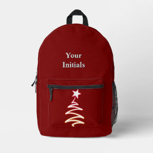 Personalisieren Sie Dk Roter Weihnachtsgeist Bedruckter Rucksack