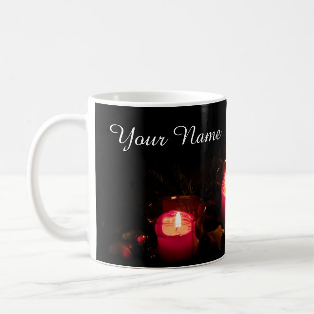 Personalisieren Sie ein edles Weihnachtsfest für S Kaffeetasse (Links)