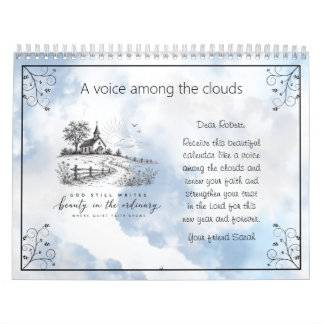 Personalisieren Sie eine Stimme unter den Wolken C Kalender