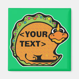 Personalisieren Sie einen Dinosaurier, <YOUR TEXT> Magnet