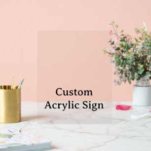 personalisieren Sie einfache benutzerdefinierte 20 Acrylschild