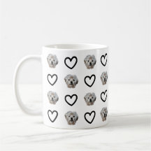 Personalisieren Sie es! Black Heart Pet Foto
