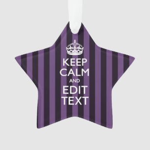 Personalisieren Sie es Bleiben Sie ruhig Ihr Text  Ornament