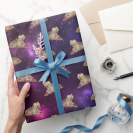 Personalisieren Sie es! Fliegende Pizza-Pet Geschenkpapier