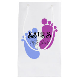 Personalisieren Sie es Unisex Baby Feet Flat Icon Kleine Geschenktüte