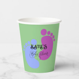 Personalisieren Sie es Unisex Baby Feet Flat Icon Pappbecher