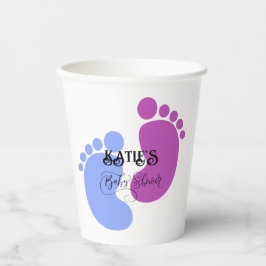 Personalisieren Sie es Unisex Baby Feet Flat Icon Pappbecher
