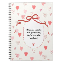 PERSONALISIEREN Sie Etikett + Herzen Muster Notizb Notizblock