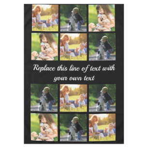 Personalisieren Sie Foto-Collage und Text Case-Mat Tischdecke