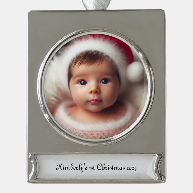 Personalisieren Sie Foto Gerahmt Ornament (Vorderseite)