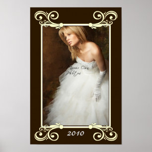 Personalisieren Sie Foto Mat Border - Hochzeitsrah Poster