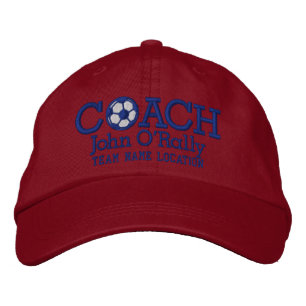 Personalisieren Sie Fußball Coach Cap Ihren Namen Bestickte Baseballkappe