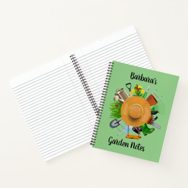 Personalisieren Sie Gardeners Notebook Notizbuch (Innenseite)