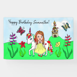 Personalisieren Sie Geburtstagsbanner Prinzessin u Banner