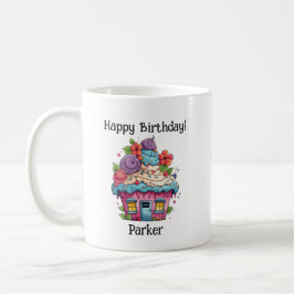 Personalisieren Sie Geburtstagskurve Kaffeetasse