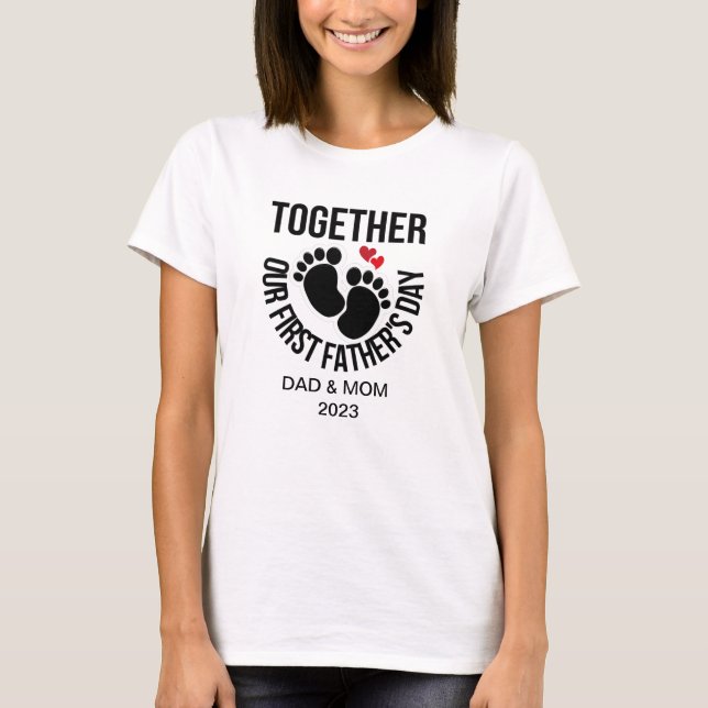Personalisieren Sie gemeinsam unseren ersten Vater T-Shirt (Vorderseite)