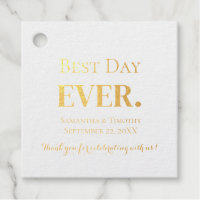 Personalisieren Sie Gold Silver Foil Best Day Ever