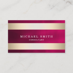 Personalisieren Sie Gold Streifen modern stilvoll Visitenkarte