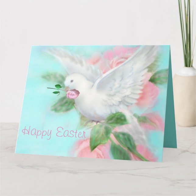 Personalisieren Sie große Dove "Happy Oaster" Karte (Vorderseite)
