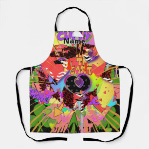 Personalisieren Sie Hearty Hearts + Mehr Kitchen C Schürze