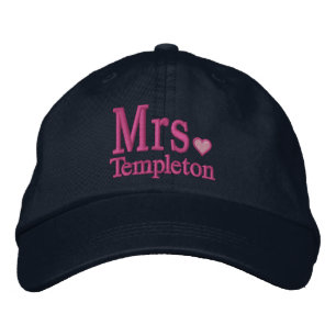 Personalisieren Sie Herrn & Frau Embroidery bestic Bestickte Baseballkappe