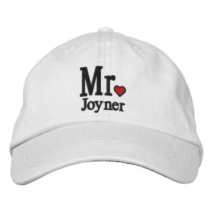 Personalisieren Sie Herrn & Frau Embroidery bestic Bestickte Baseballkappe