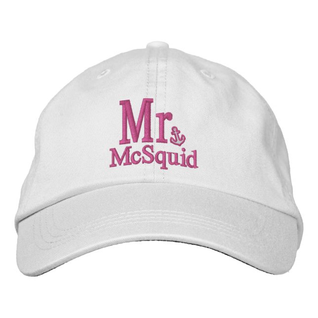 Personalisieren Sie Herrn & Frau Embroidery bestic Bestickte Baseballkappe (Vorderseite)
