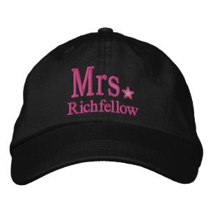 Personalisieren Sie Herrn & Frau Embroidery bestic Bestickte Kappe