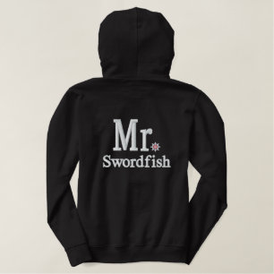 Personalisieren Sie Herrn & Frau Stickerei bestick Bestickter Hoodie