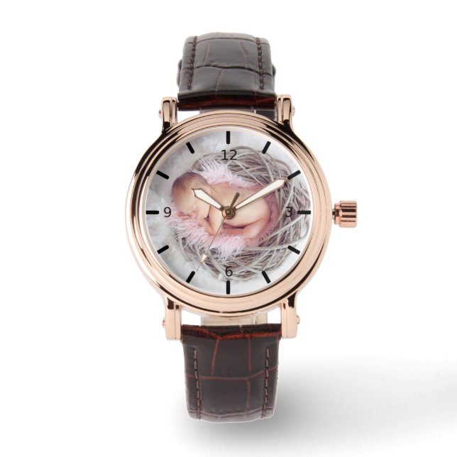Personalisieren Sie Ihr eigenes Foto Armbanduhr (Vorderseite)