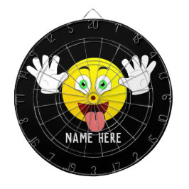 Personalisieren Sie Ihr eigenes lustiges Emoji Dartscheibe