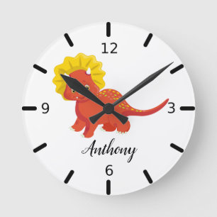 Personalisieren Sie Ihr eigenes Niedliches Baby Di Runde Wanduhr