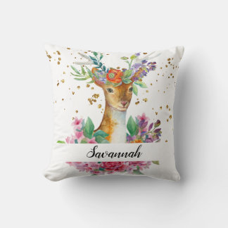 Personalisieren Sie Ihr eigenes schönes Blumentier Kissen