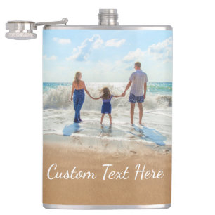 Personalisieren Sie Ihr Foto-Flachmann-Geschenk mi Flachmann
