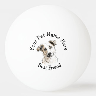 Personalisieren Sie Ihr Haustierfoto Tischtennisball