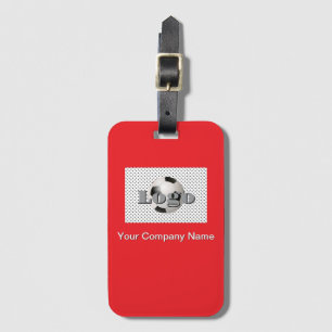 Personalisieren Sie Ihr Logo Fußball-Design Gepäckanhänger