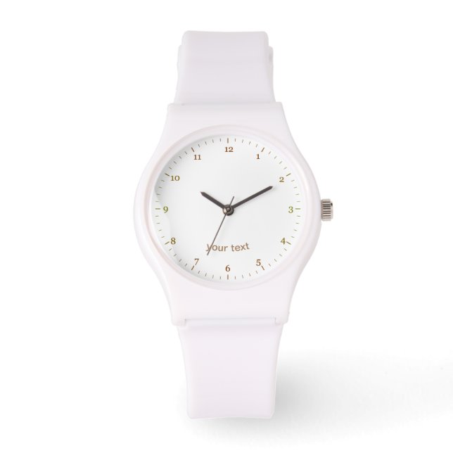 Personalisieren Sie Ihre Bilder und Ihren Namen Armbanduhr (Vorderseite)