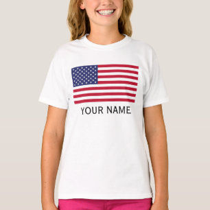 Personalisieren Sie Ihre Daten mit Ihrem Namen USA T-Shirt