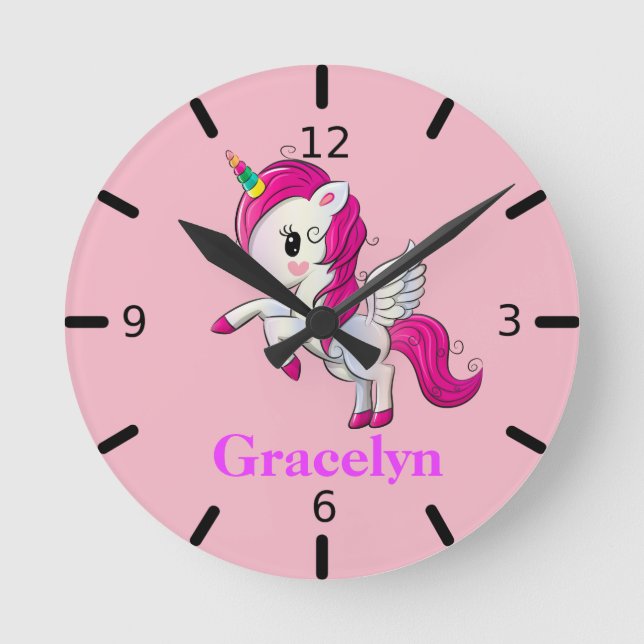 Personalisieren Sie Ihre eigene Einheit Runde Wanduhr (Vorderseite)