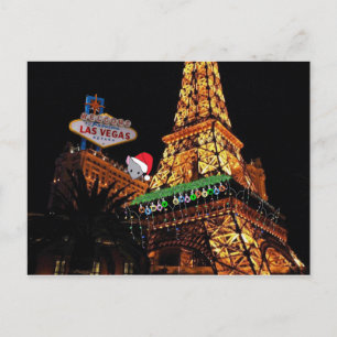Personalisieren Sie Ihre eigene Las Vegas Weihnach Postkarte
