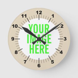 Personalisieren Sie Ihre eigene runde Uhr