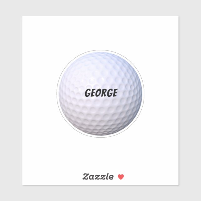 Personalisieren Sie Ihre eigenen Artikel. Golf Bal Aufkleber (Blatt)