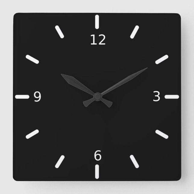 Personalisieren Sie Ihre eigenen Quadratische Wanduhr (Vorderseite)
