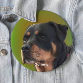 Personalisieren Sie Ihre Fotos oder Rottweiler & N Button